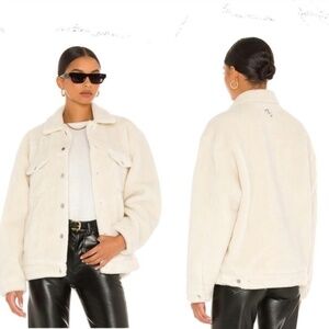 Anine Bing Rory Faux Sherling Jacket